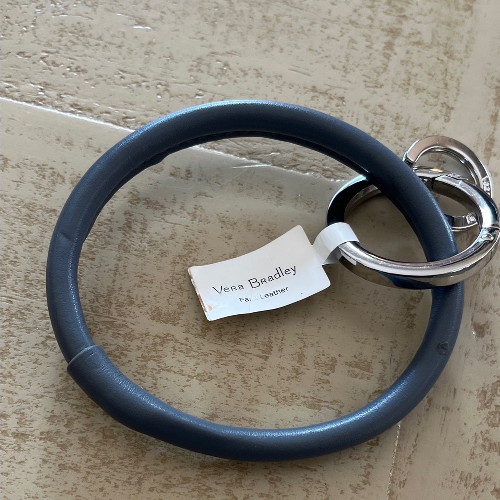 Vera Bradley Gray Key Ring Bracelet